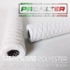 d polyester string wound yarn filter cartridge ss304 core  medium