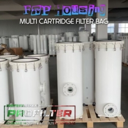 frp housing mulri cartridge filter bag seawater  large