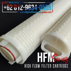 hfm pleated high flow filter cartridge 1 5 10 25 micron  large