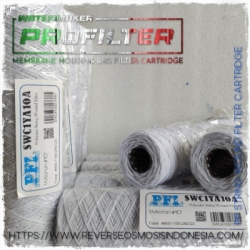 swc string wound cartridge filter benang polyester ss304 core  large